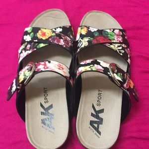 Anne Klein Querly Flat Sandals Floral